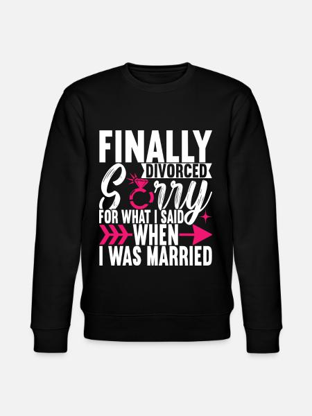 Divorce Divorced - Stanley/Stella CHANGER Unisex Organic Sweatshirt - black