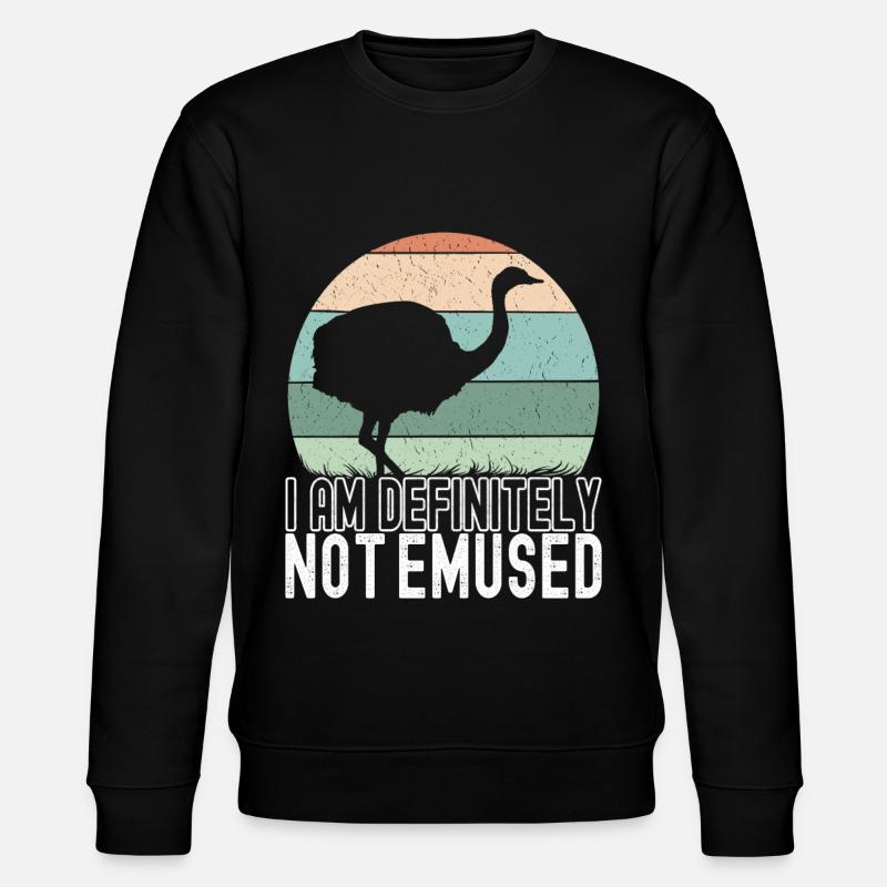 Emu Strauss - Stanley/Stella CHANGER Unisex Organic Sweatshirt - black