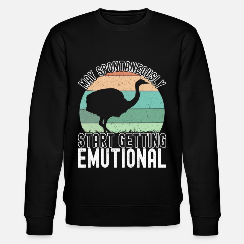 Emu Strauss - Stanley/Stella CHANGER Unisex Organic Sweatshirt - black
