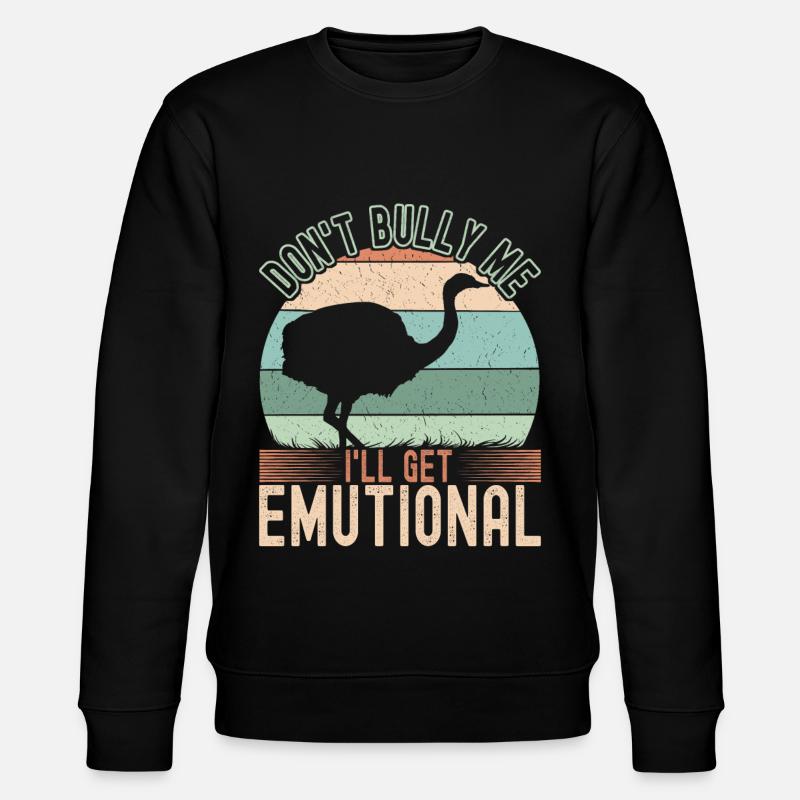 Emu Strauss - Stanley/Stella CHANGER Unisex Organic Sweatshirt - black