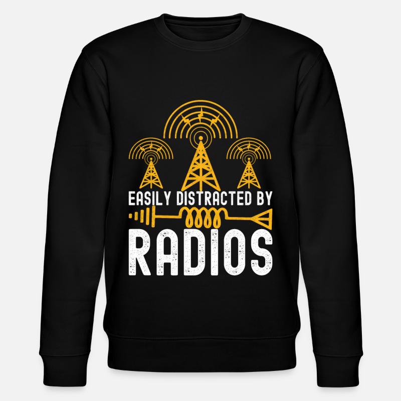 Ham Radio Ham Funker - Stanley/Stella Unisex Bio-Sweatshirt CHANGER  - Schwarz
