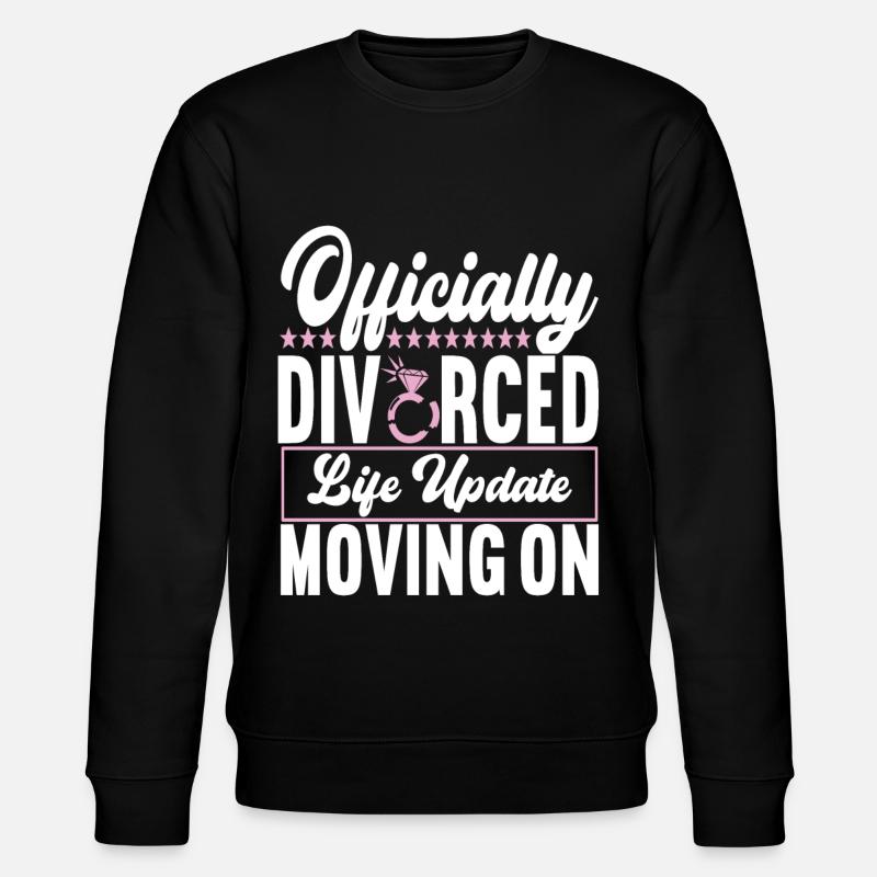 Divorce Divorced - Stanley/Stella CHANGER Unisex Organic Sweatshirt - black