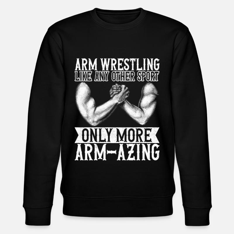 Bras de fer - Sweat bio CHANGER Stanley/Stella Unisexe - noir