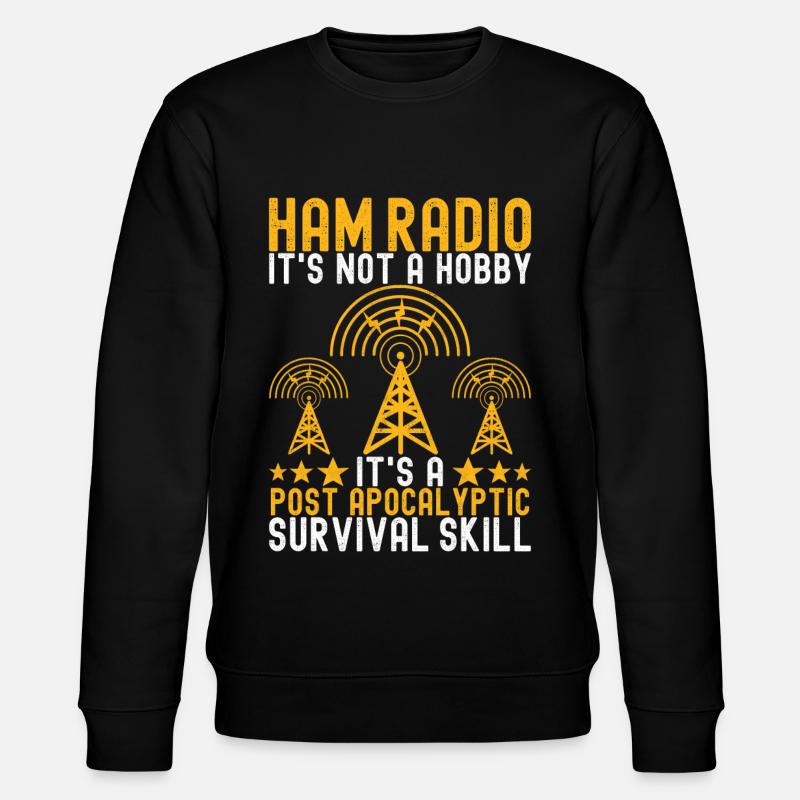 Ham Radio Ham Funker - Stanley/Stella Unisex Bio-Sweatshirt CHANGER  - Schwarz