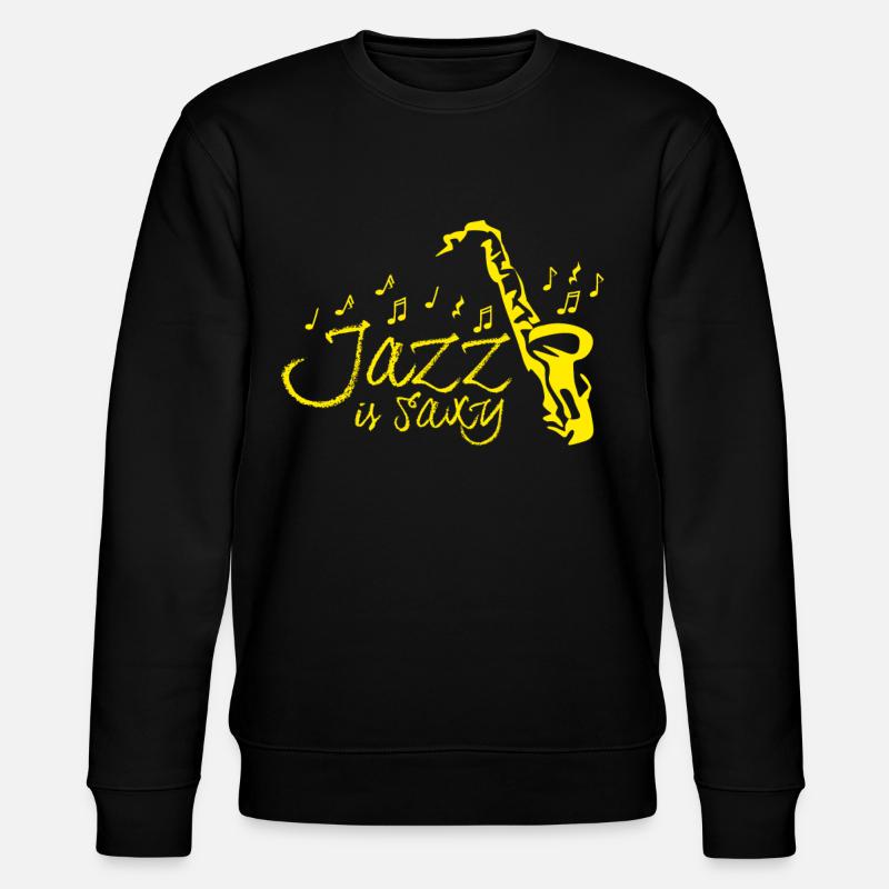 Saxophone Saxy Jazz Saxophones - Sweat bio CHANGER Stanley/Stella Unisexe - noir