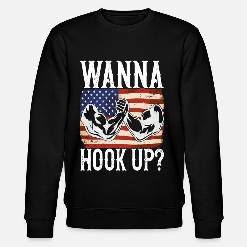 Bras de fer - Sweat bio CHANGER Stanley/Stella Unisexe - noir