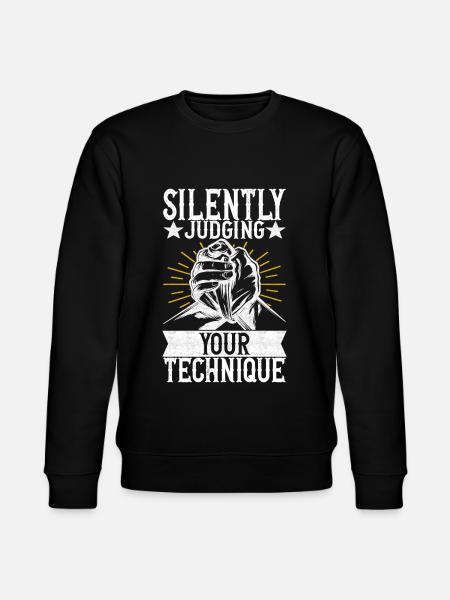Bras de fer - Sweat bio CHANGER Stanley/Stella Unisexe - noir