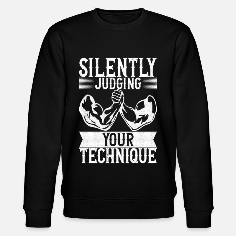 Bras de fer - Sweat bio CHANGER Stanley/Stella Unisexe - noir