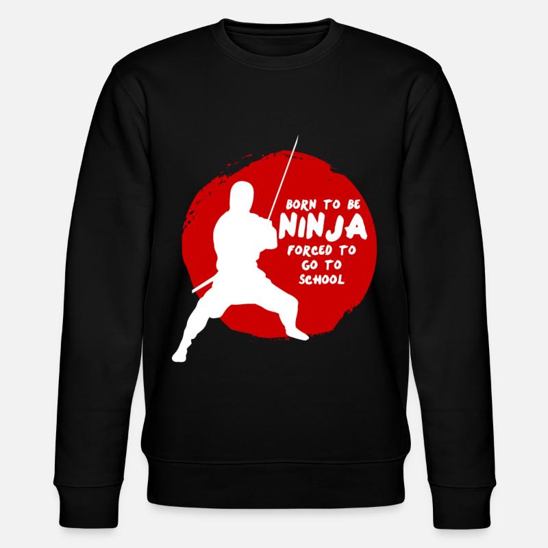 Ninja Schulkind Schule Ninjas - Stanley/Stella Unisex Bio-Sweatshirt CHANGER - Schwarz