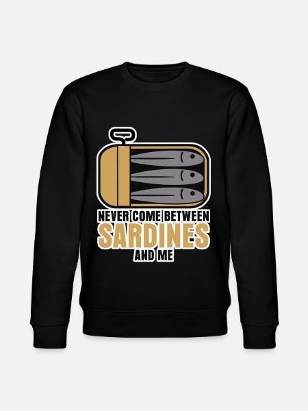 Sardine Fishing Angler Sardines - Stanley/Stella CHANGER Unisex Organic Sweatshirt - black