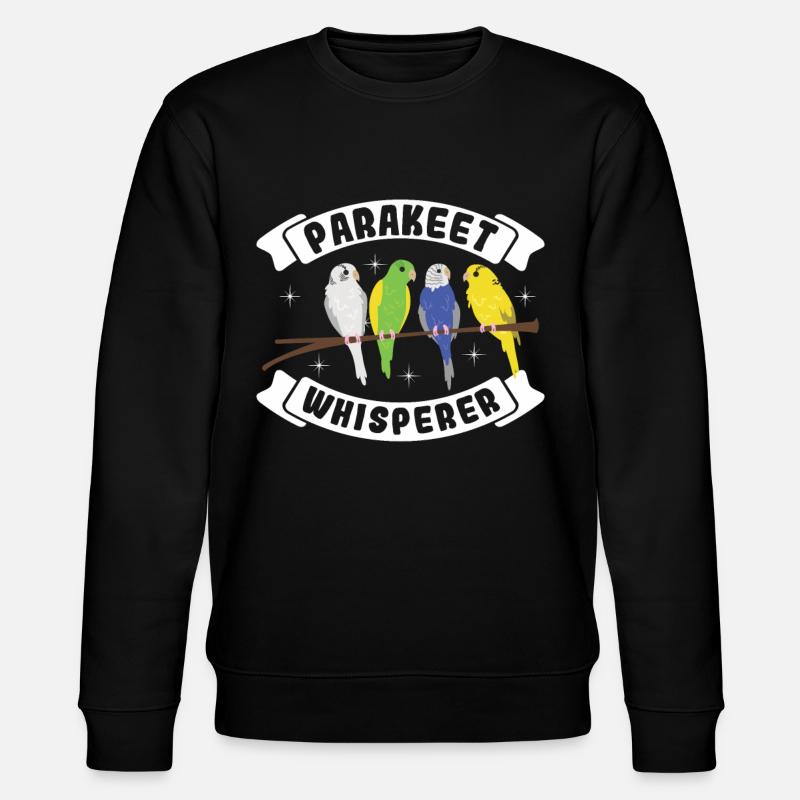 Sittich-flüsterer - Stanley/Stella Unisex Bio-Sweatshirt CHANGER  - Schwarz