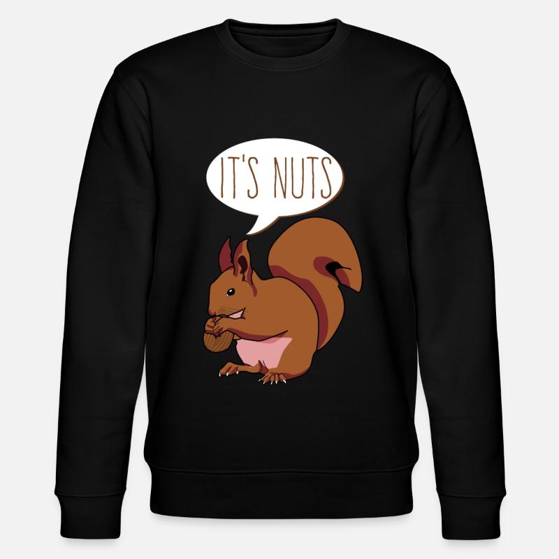 Eichhörnchen It's Nuts Squirrel - Stanley/Stella CHANGER Unisex Organic Sweatshirt - black