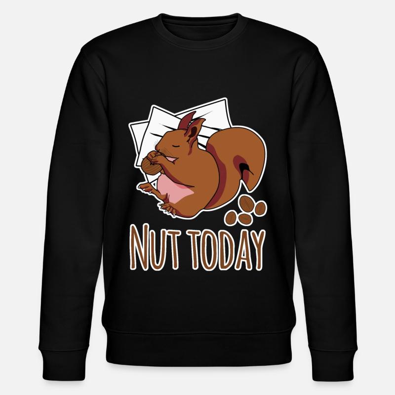 Eichhörnchen Nut Today - Stanley/Stella Unisex Bio-Sweatshirt CHANGER  - Schwarz