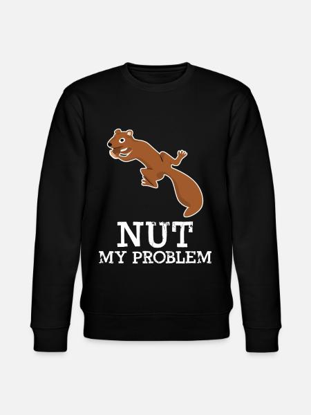 Eichhörnchen Nut my Problem - Stanley/Stella Unisex Bio-Sweatshirt CHANGER  - Schwarz