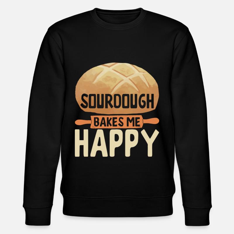 Bäcker Bäckerei Backen - Stanley/Stella Unisex Bio-Sweatshirt CHANGER  - Schwarz