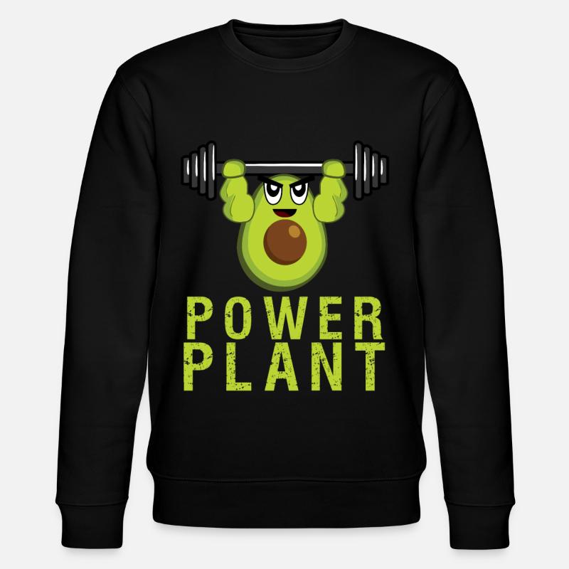 Culturisme végétalien Avocat Bodybuilder - Sweat bio CHANGER Stanley/Stella Unisexe - noir