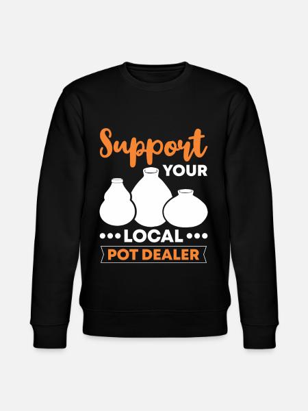 Support your local Potdealer - Stanley/Stella CHANGER Unisex Organic Sweatshirt - black