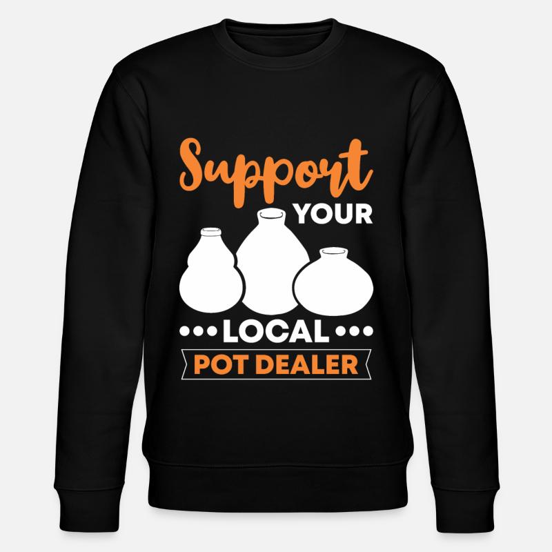 Support your local Potdealer - Stanley/Stella Unisex Bio-Sweatshirt CHANGER - Schwarz