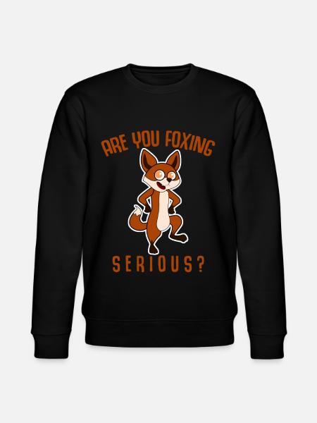Fox funny joke foxes - Stanley/Stella CHANGER Unisex Organic Sweatshirt - black