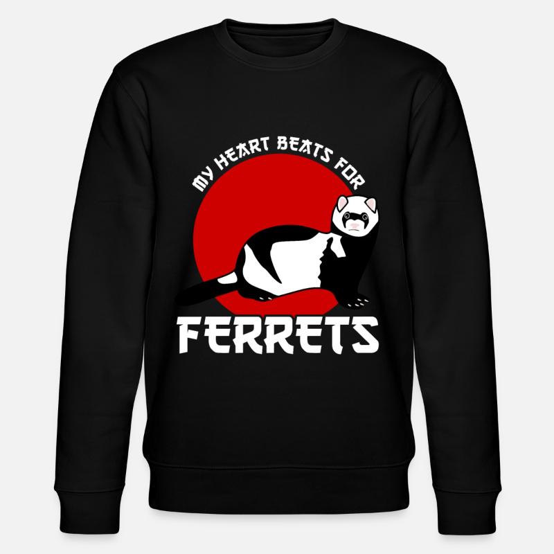 Ferrets Ferret - Stanley/Stella Unisex Bio-Sweatshirt CHANGER  - Schwarz