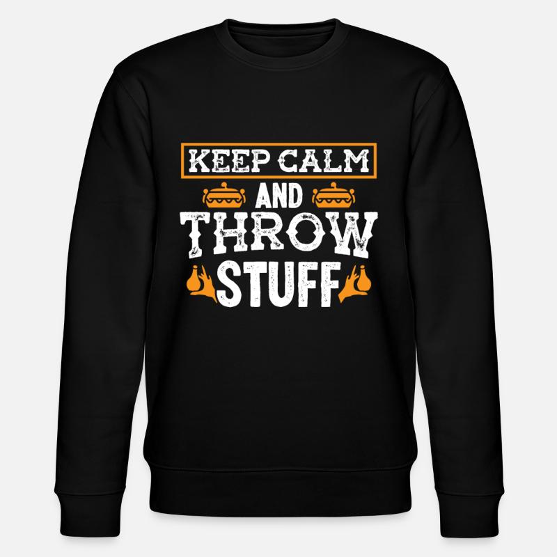 Calm an throw Stuff - Stanley/Stella Unisex Bio-Sweatshirt CHANGER  - Schwarz