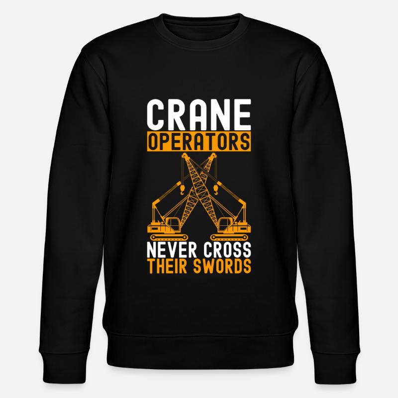Crane operator Crane driver - Stanley/Stella CHANGER Unisex Organic Sweatshirt - black