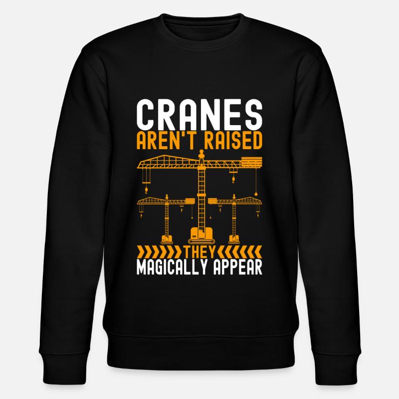Kranführer Kranfahrer - Stanley/Stella Unisex Bio-Sweatshirt CHANGER  - Schwarz