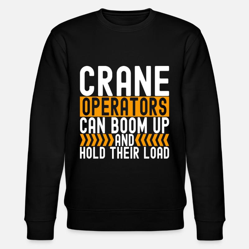 Crane operator Crane driver - Stanley/Stella CHANGER Unisex Organic Sweatshirt - black
