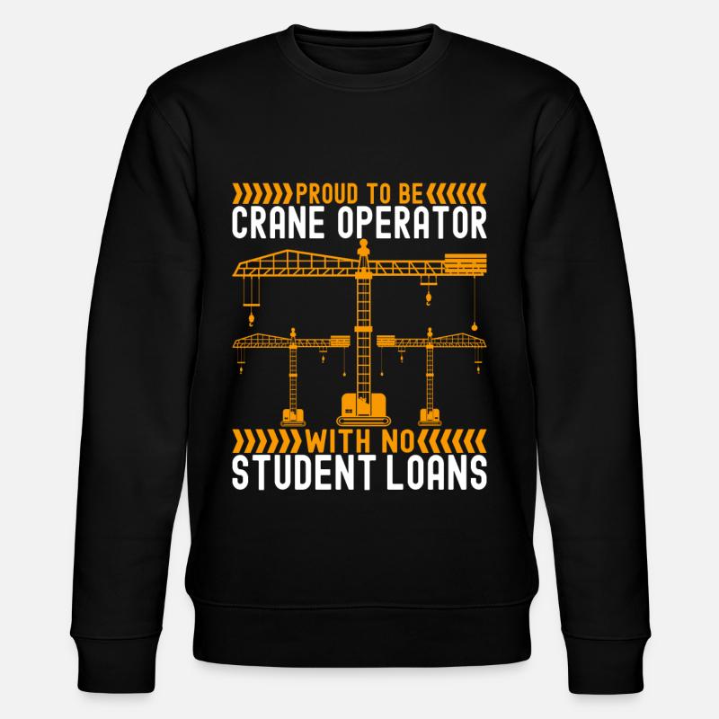 Crane operator Crane driver - Stanley/Stella CHANGER Unisex Organic Sweatshirt - black