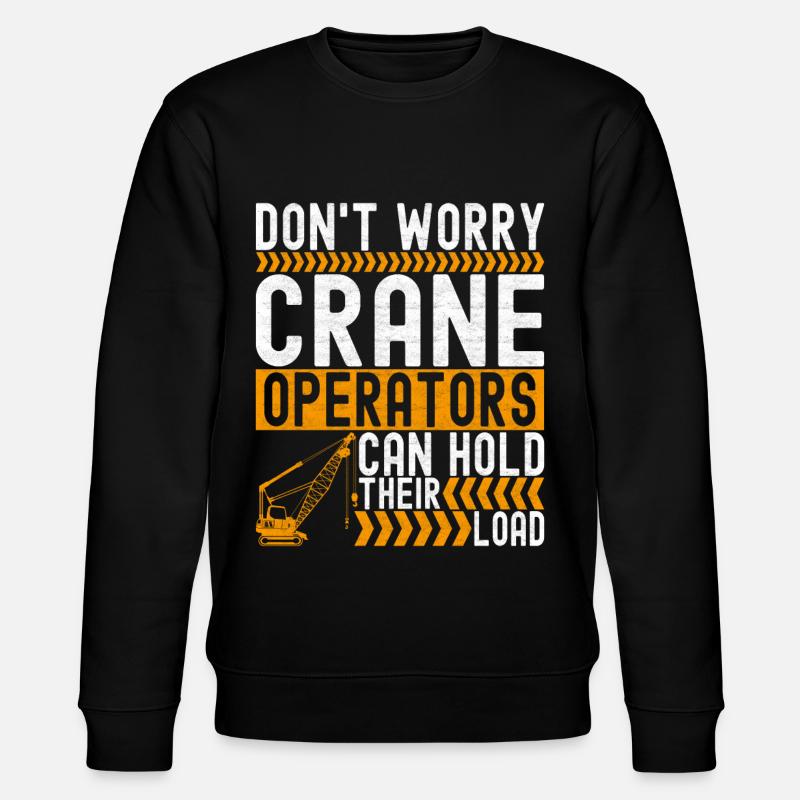 Kranführer Kranfahrer - Stanley/Stella Unisex Bio-Sweatshirt CHANGER  - Schwarz