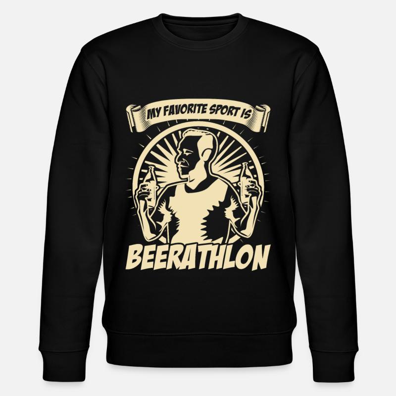 Drinking beer - Stanley/Stella CHANGER Unisex Organic Sweatshirt - black