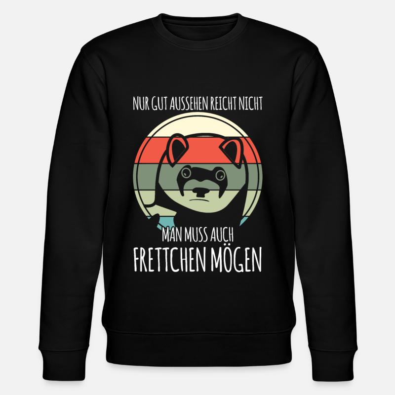 Frettchen - Stanley/Stella Unisex Bio-Sweatshirt CHANGER  - Schwarz