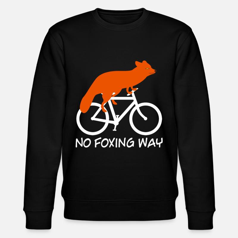 Fuchs Fahrrad Füchse - Stanley/Stella Unisex Bio-Sweatshirt CHANGER  - Schwarz
