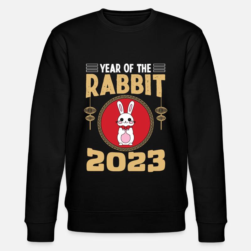 Année du Lapin 2023 - Sweat bio CHANGER Stanley/Stella Unisexe - noir