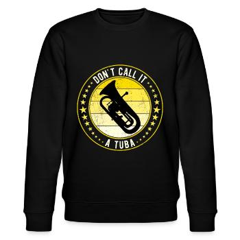 Euphonium Eufonium Euphonist - Stanley/Stella CHANGER Unisex Organic Sweatshirt - black - Front - Nik (191cm) & Marisol (170cm)
