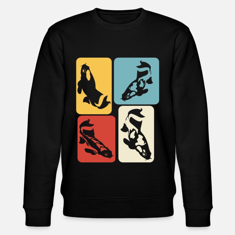 Koi Carp Retro Kois - Sweat bio CHANGER Stanley/Stella Unisexe - noir