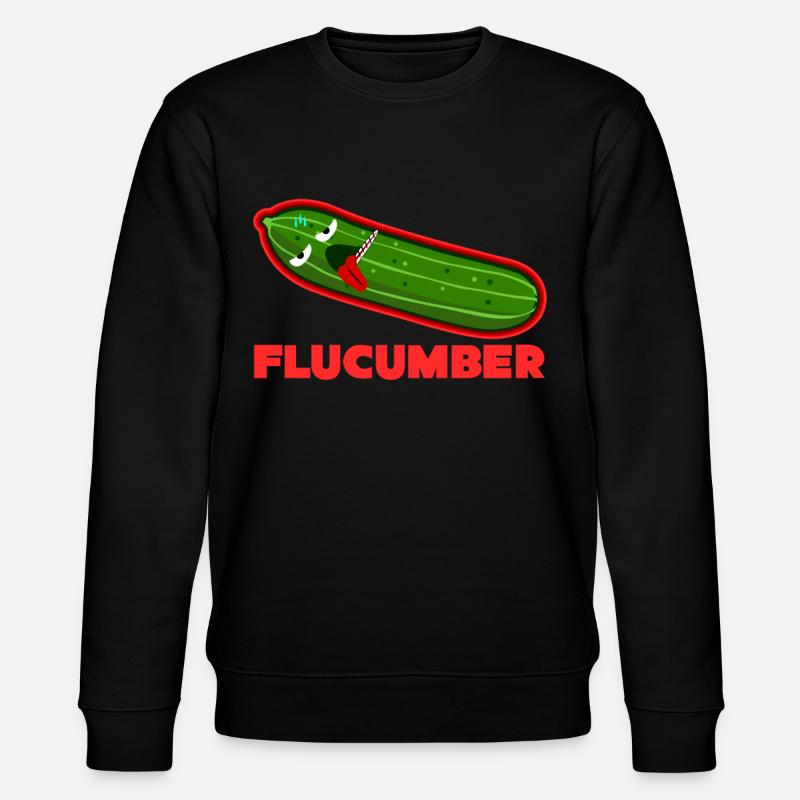 Kranke Gurke Flucumber Gurken - Stanley/Stella Unisex Bio-Sweatshirt CHANGER  - Schwarz