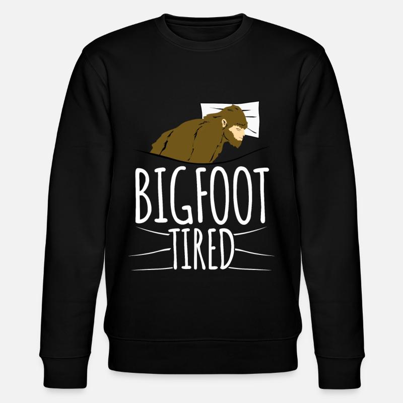 Bigfoot is tired - Stanley/Stella Unisex Bio-Sweatshirt CHANGER  - Schwarz