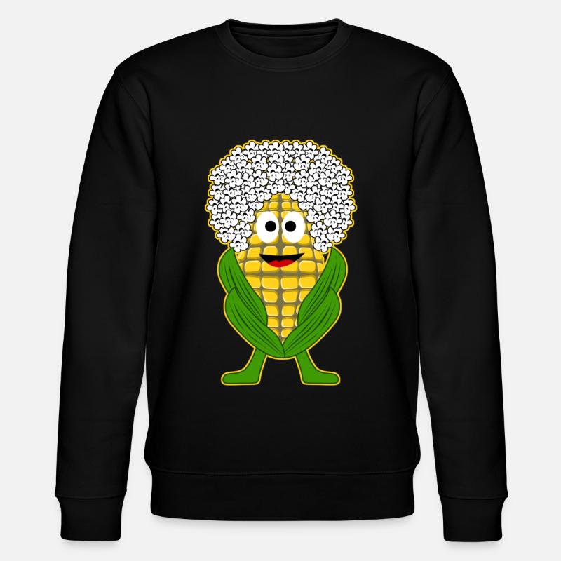 Mais Popcorn - Stanley/Stella Unisex Bio-Sweatshirt CHANGER  - Schwarz