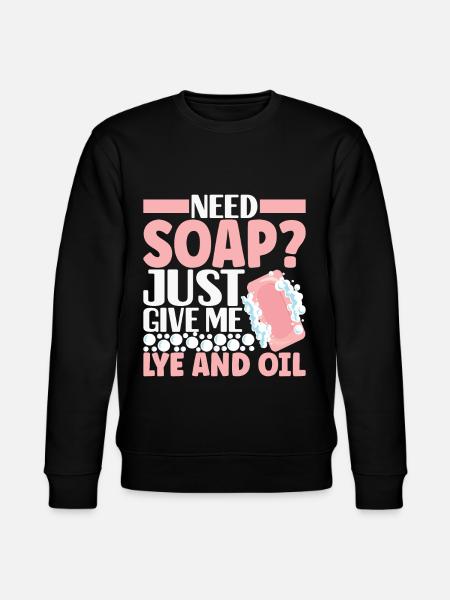 Soap maker soap making - Stanley/Stella CHANGER Unisex Organic Sweatshirt - black