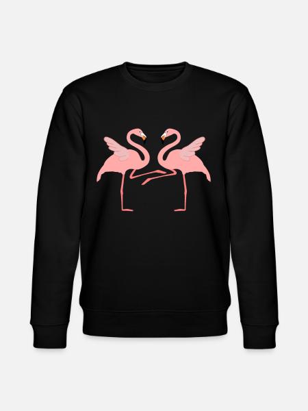 Boogie Woogie Flamingos Dancer Swing - Stanley/Stella CHANGER Unisex Organic Sweatshirt - black