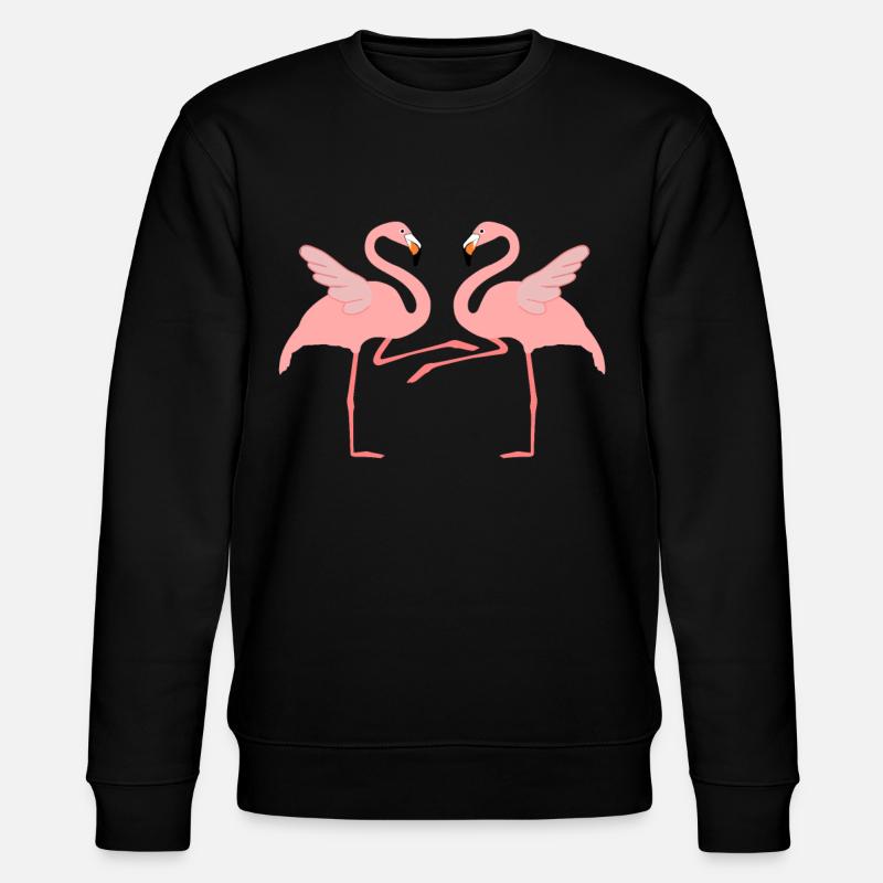 Boogie Woogie Flamingos Dancer Swing - Stanley/Stella CHANGER Unisex Organic Sweatshirt - black