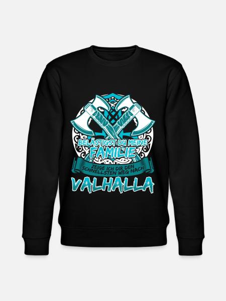 Schildmaid Wikinger Frau Berserker - Stanley/Stella Unisex Bio-Sweatshirt CHANGER  - Schwarz