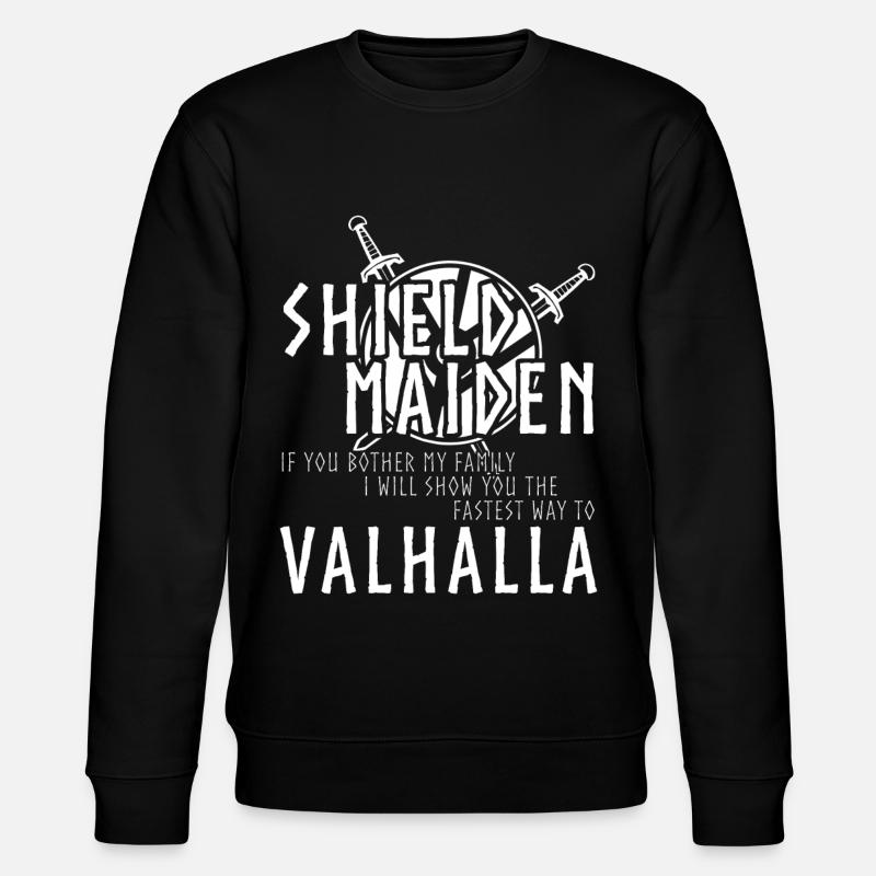 Viking Shieldmaiden - Stanley/Stella CHANGER Unisex Organic Sweatshirt - black