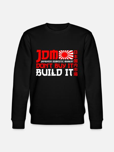 JDM Japoński rynek krajowy Motorsport Motoryzacja - Ekologiczna bluza unisex Stanley/Stella CHANGER  - czarny
