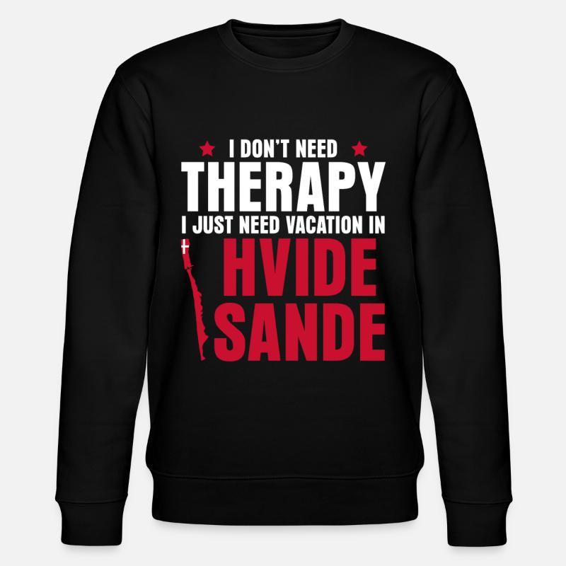 Hvide Sande Urlaub Dänemark - Stanley/Stella Unisex Bio-Sweatshirt CHANGER - Schwarz