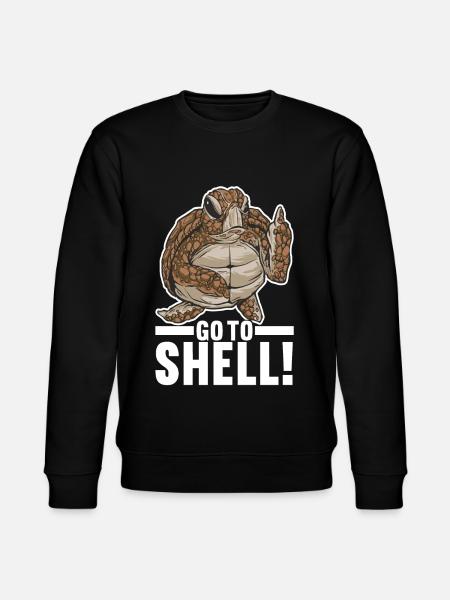 Angry Turtle - Stanley/Stella Unisex Bio-Sweatshirt CHANGER  - Schwarz