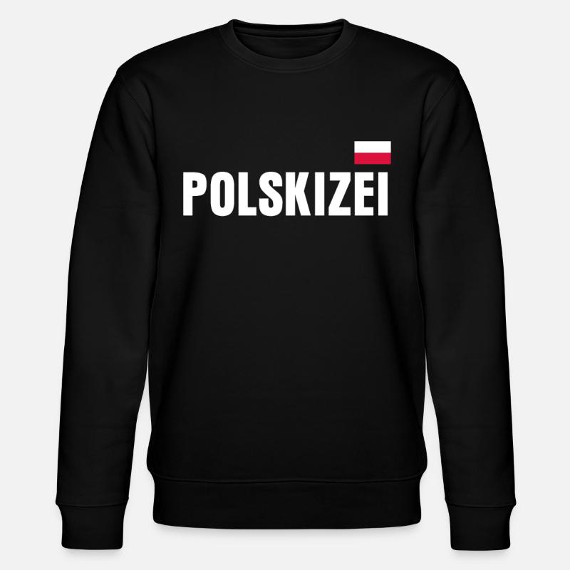 Polen Spruch Witz Polnisch - Stanley/Stella Unisex Bio-Sweatshirt CHANGER - Schwarz