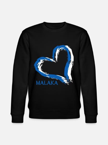 Grèce Malaka Coeur Grec - Sweat bio CHANGER Stanley/Stella Unisexe - noir