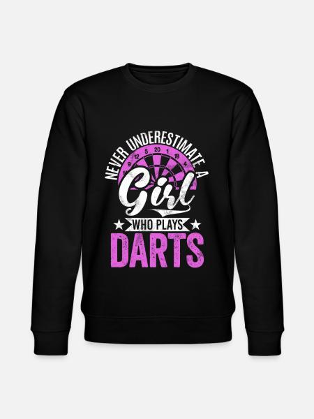 Retro dartskive Dartskive 180 til dartspillere - Stanley/Stella økologisk unisex-sweatshirt CHANGER  - sort